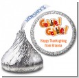 Gobble Gobble - Hershey Kiss Holiday Party Sticker Labels thumbnail
