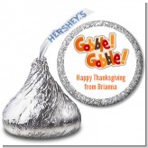 Gobble Gobble - Hershey Kiss Holiday Party Sticker Labels