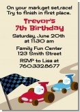 Go Kart - Birthday Party Invitations