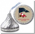 Go Kart - Hershey Kiss Birthday Party Sticker Labels thumbnail