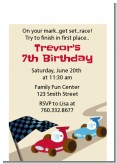 Go Kart - Birthday Party Petite Invitations