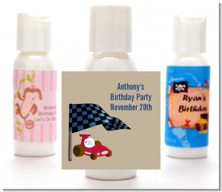 Go Kart - Personalized Birthday Party Lotion Favors