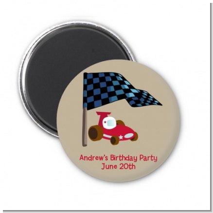 Go Kart - Personalized Birthday Party Magnet Favors