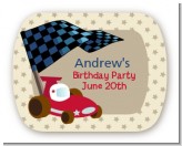 Go Kart - Personalized Birthday Party Rounded Corner Stickers