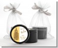 Gold Glitter Baby Bottle - Baby Shower Black Candle Tin Favors thumbnail