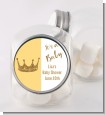 Gold Glitter Baby Crown - Personalized Baby Shower Candy Jar thumbnail