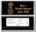 Gold Glitter Pineapple - Personalized Bridal Shower Candy Bar Wrappers thumbnail