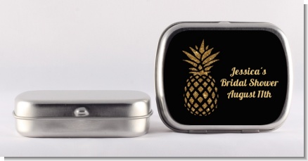 Gold Glitter Pineapple - Personalized Bridal Shower Mint Tins