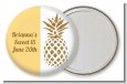 Gold Glitter Pineapple - Personalized Birthday Party Pocket Mirror Favors thumbnail