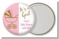 Gold Glitter Pink Carriage - Personalized Baby Shower Pocket Mirror Favors thumbnail