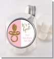 Gold Glitter Pink Pacifier - Personalized Baby Shower Candy Jar thumbnail