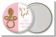 Gold Glitter Pink Pacifier - Personalized Baby Shower Pocket Mirror Favors thumbnail
