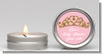 Gold Glitter Pink Tiara - Baby Shower Candle Favors thumbnail