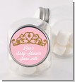 Gold Glitter Pink Tiara - Personalized Baby Shower Candy Jar thumbnail