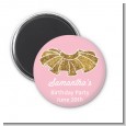 Gold Glitter Tutu - Personalized Birthday Party Magnet Favors thumbnail