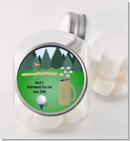 Golf - Personalized Retirement Party Candy Jar