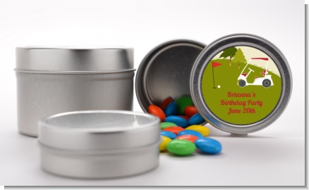 Golf Cart - Custom Birthday Party Favor Tins