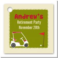 Golf Cart - Personalized Birthday Party Card Stock Favor Tags