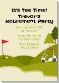 Golf Cart - Retirement Party Invitations