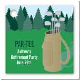 Golf - Personalized Retirement Party Card Stock Favor Tags