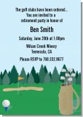 Golf - Retirement Party Invitations