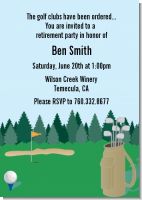 Golf - Retirement Party Invitations