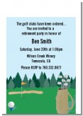 Golf - Retirement Party Petite Invitations