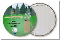 Golf - Personalized Retirement Party Pocket Mirror Favors