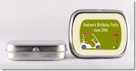 Golf Cart - Personalized Birthday Party Mint Tins