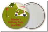 Golf Cart - Personalized Birthday Party Pocket Mirror Favors