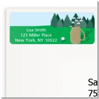 Golf - Retirement Party Return Address Labels