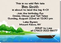 Gone Fishing - Birthday Party Invitations