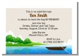 Gone Fishing - Retirement Party Petite Invitations thumbnail