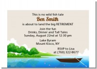 Gone Fishing - Retirement Party Petite Invitations
