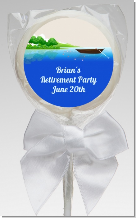 Gone Fishing - Personalized Birthday Party Lollipop Favors