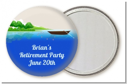 Gone Fishing - Personalized Retirement Party Pocket Mirror Favors