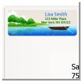 Gone Fishing - Birthday Party Return Address Labels thumbnail