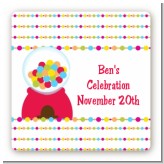 Gumball - Square Personalized Birthday Party Sticker Labels