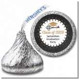 Grad Keys to Success - Hershey Kiss Graduation Party Sticker Labels