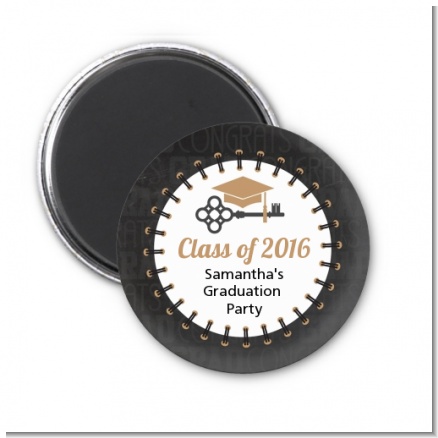 Grad Keys to Success - Personalized Graduation Party Magnet Favors