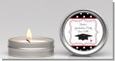 Graduation Cap Black & Red - Graduation Party Candle Favors