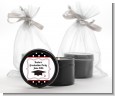 Graduation Cap Black & Red - Graduation Party Black Candle Tin Favors thumbnail