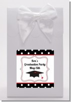 Graduation Cap Black & Red - Graduation Party Goodie Bags