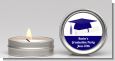 Graduation Cap Blue - Graduation Party Candle Favors thumbnail