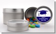 Graduation Cap Blue - Custom Graduation Party Favor Tins thumbnail