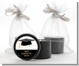 Graduation Cap - Graduation Party Black Candle Tin Favors thumbnail