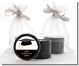 Graduation Cap - Graduation Party Black Candle Tin Favors thumbnail