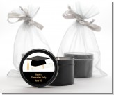 Graduation Cap - Graduation Party Black Candle Tin Favors