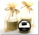 Graduation Cap - Graduation Party Gold Tin Candle Favors