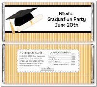 Graduation Cap - Personalized Graduation Party Candy Bar Wrappers